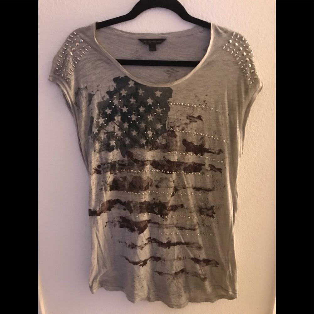 Rock & Republic Stars and Stripes tee size small